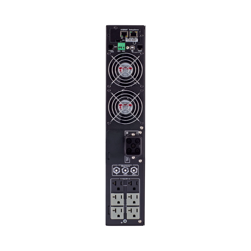 Eaton 5PX UPS, L5-30P Input, Outputs: (6) 5-20R; (1) L5-30R, 120V, 2U, 3000 VA, 2700 W, True Sine Wave, Network Card Optional — Being Shipped