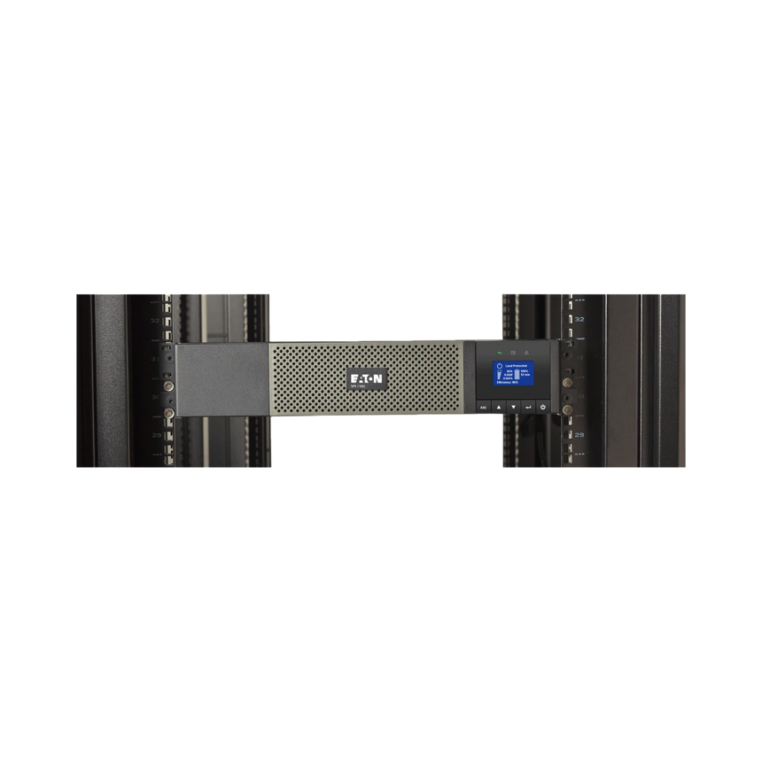 Eaton 5PX UPS, L5-30P Input, Outputs: (6) 5-20R; (1) L5-30R, 120V, 2U, 3000 VA, 2700 W, True Sine Wave, Network Card Optional — Being Shipped