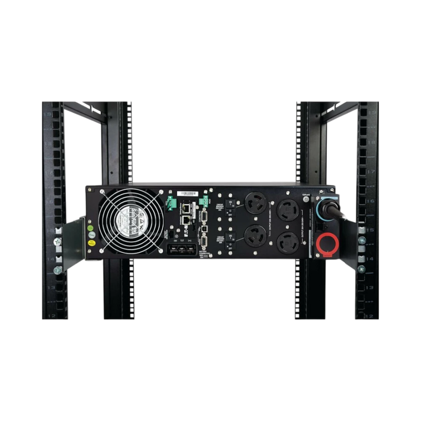Eaton 9PX UPS, 6U, 5000 VA, 4500 W, L6-30P Input, Outputs: (18) 5-20R, (2) L6-20R, (1) L6-30R, 208V — Being Shipped