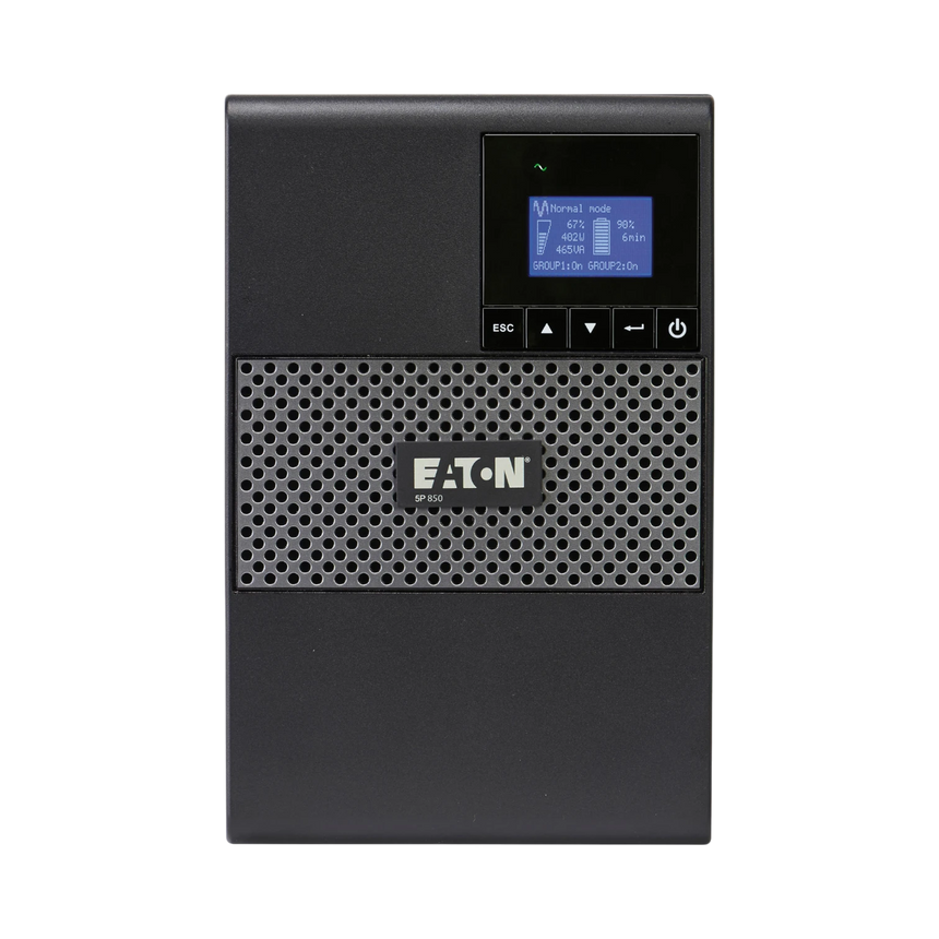 Eaton 5P UPS, 850 VA, 600 W, C14 Input, Outputs: (6) C13, 230V, True Sine Wave — Being Shipped