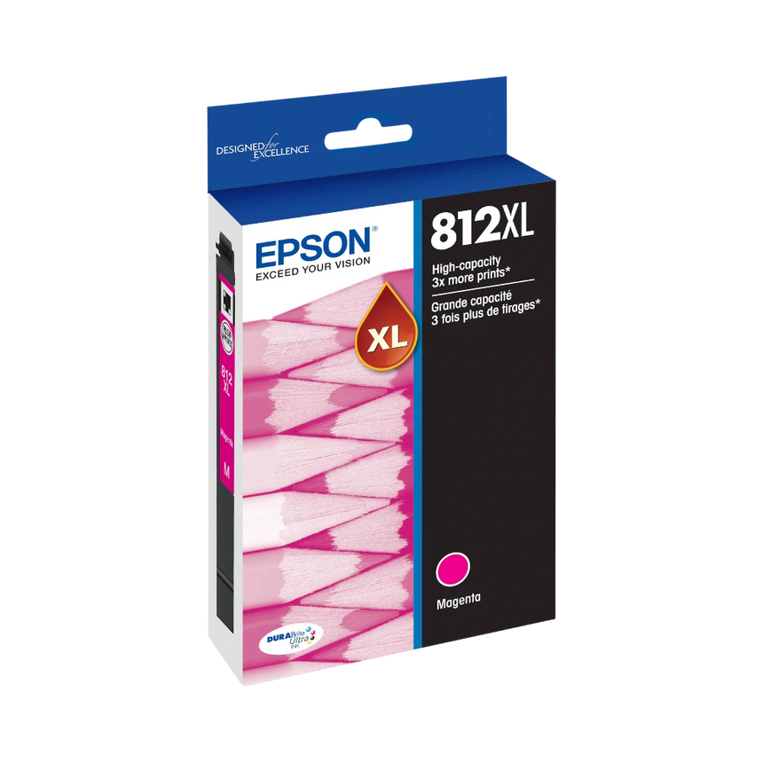 Epson T812 Magenta High-Capacity Ink Cartridge with Sensormatic — Being Shipped