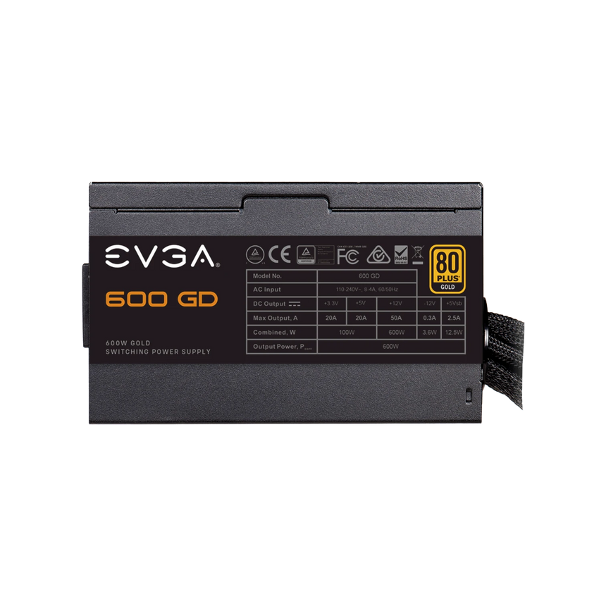 EVGA 100-GD-0600-V1 600 GD, 80+ GOLD 600W, Power Supply — Being Shipped