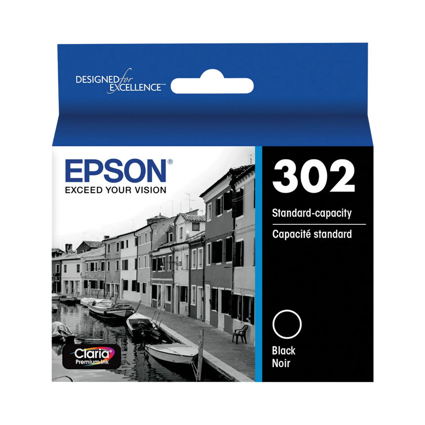 Epson Claria Premium 302 Standard-Capacity Ink Cartridge (Black) — Being Shipped
