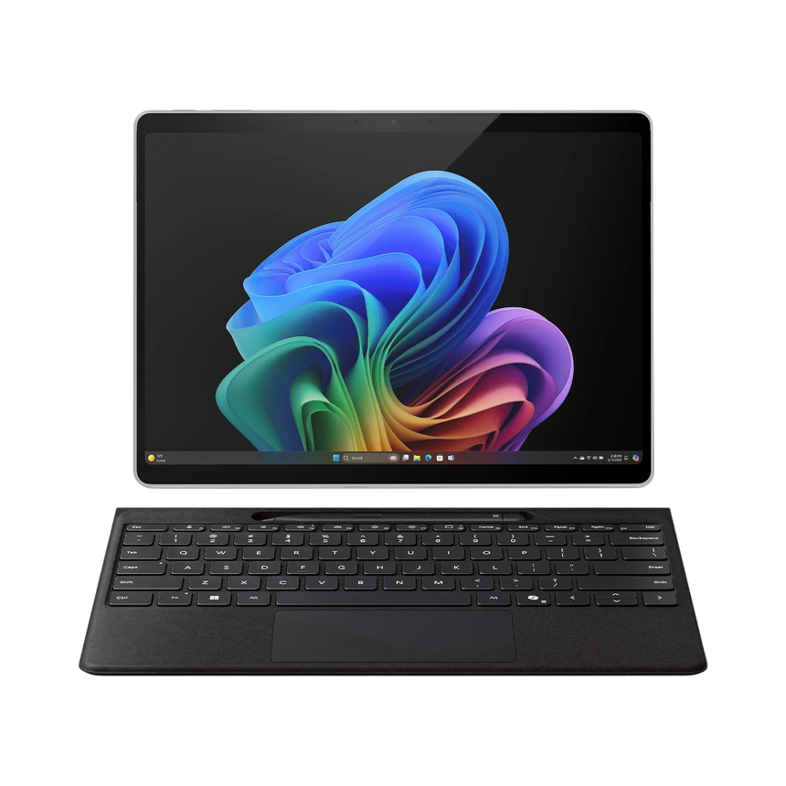 Microsoft Surface Pro Copilot+ 13" Business Laptop, Qualcomm Snapdragon X Elite, 16GB RAM, 512GB SSD (11th Edition, Platinum, Wi-Fi Only) — Being Shipped