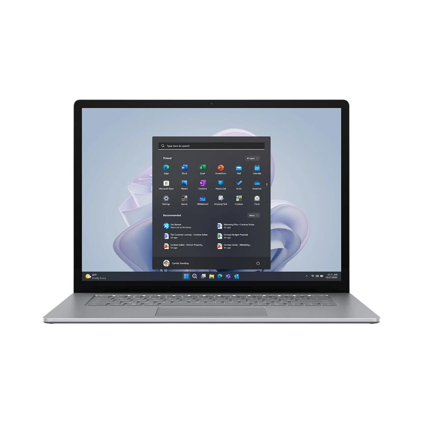 Microsoft Surface 5 15" Business Laptop, Intel Core i7-1265U, 16GB RAM, 256GB SSD (Platinum, Metal) — Being Shipped