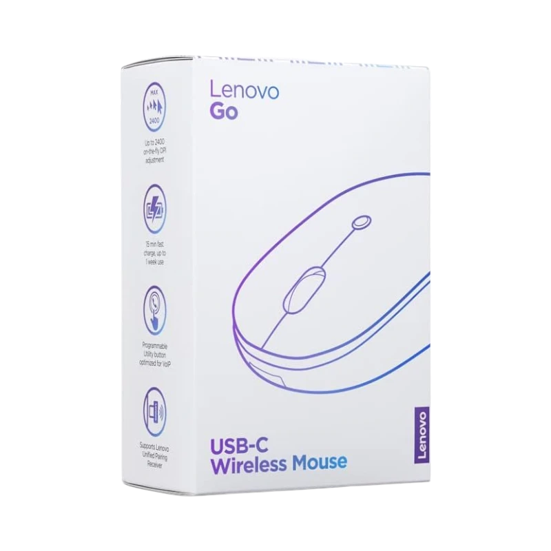 Lenovo Go USB-C Wireless Mouse (Storm Gray) — Being Shipped
