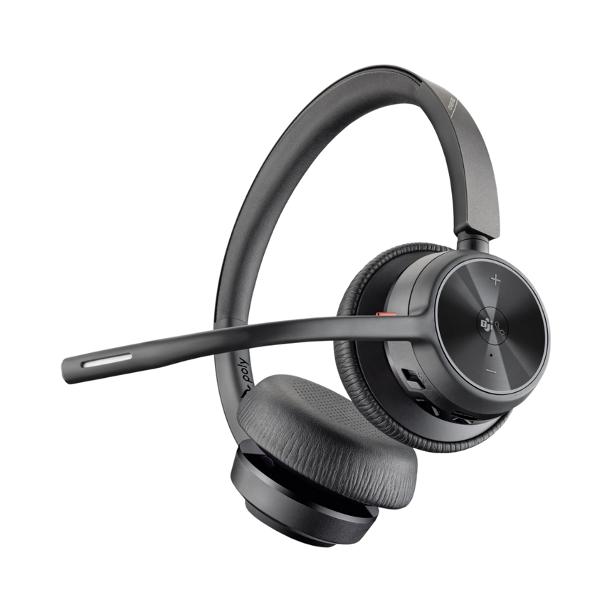 Poly Voyager 4320 Bluetooth Stereo Headset with BT700 USB-A Dongle & Charging Stand (Microsoft Teams Certified) — Being Shipped