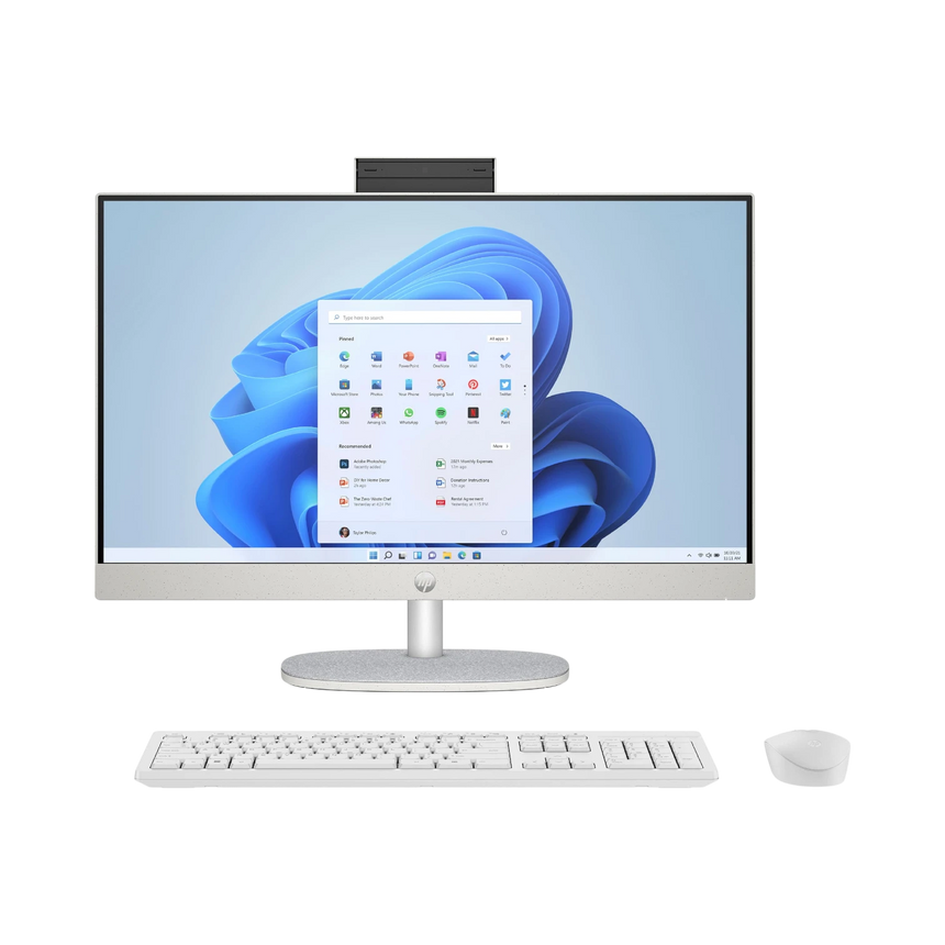 HP 24-cr0010 23.8" All-in-One Desktop Computer AMD Athlon Silver 7120U, 8GB RAM, 256GB SSD (Shell White) — Being Shipped