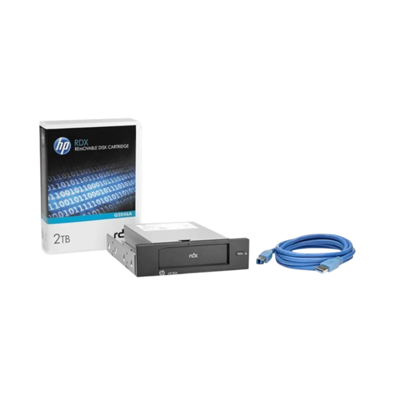 HP RDX SuperSpeed USB 3.0 Removable Disk Backup System RDX Drive 2TB Cartridge — Being Shipped