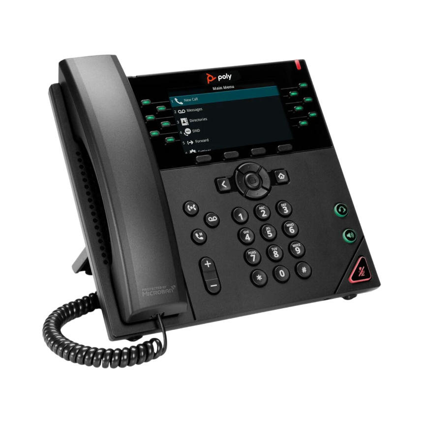 Poly VVX 450 12-Line IP Desk Phone with Power Adapter — Being Shipped