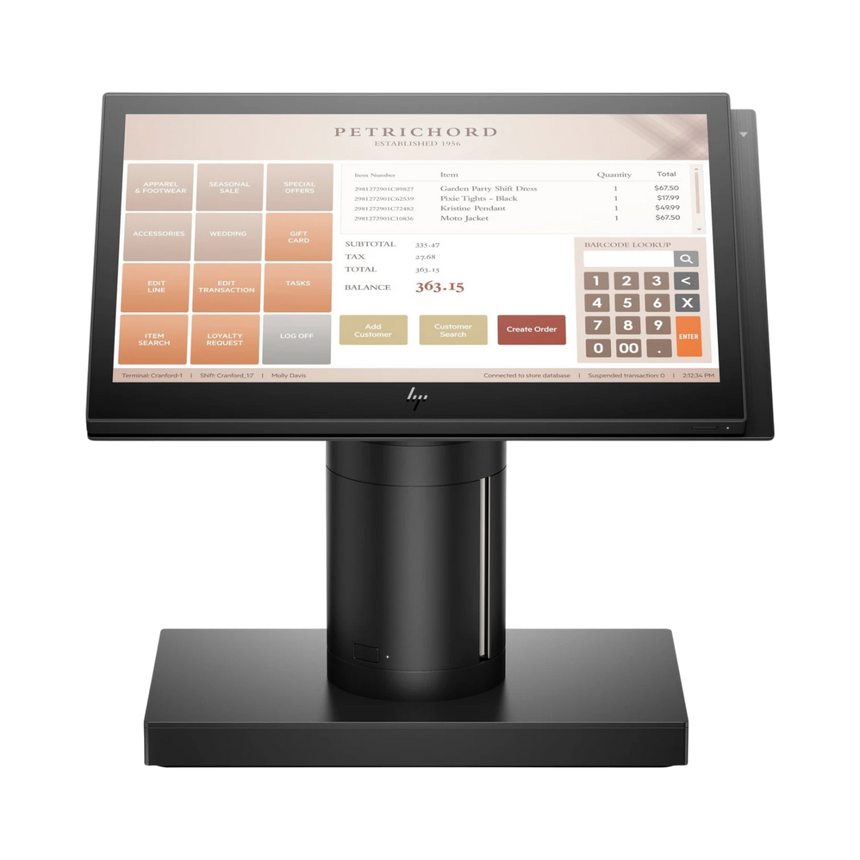 HP ElitePOS 145 14" All-In-One POS System Intel Core i5-7300U, 8GB RAM, 256GB SSD — Being Shipped