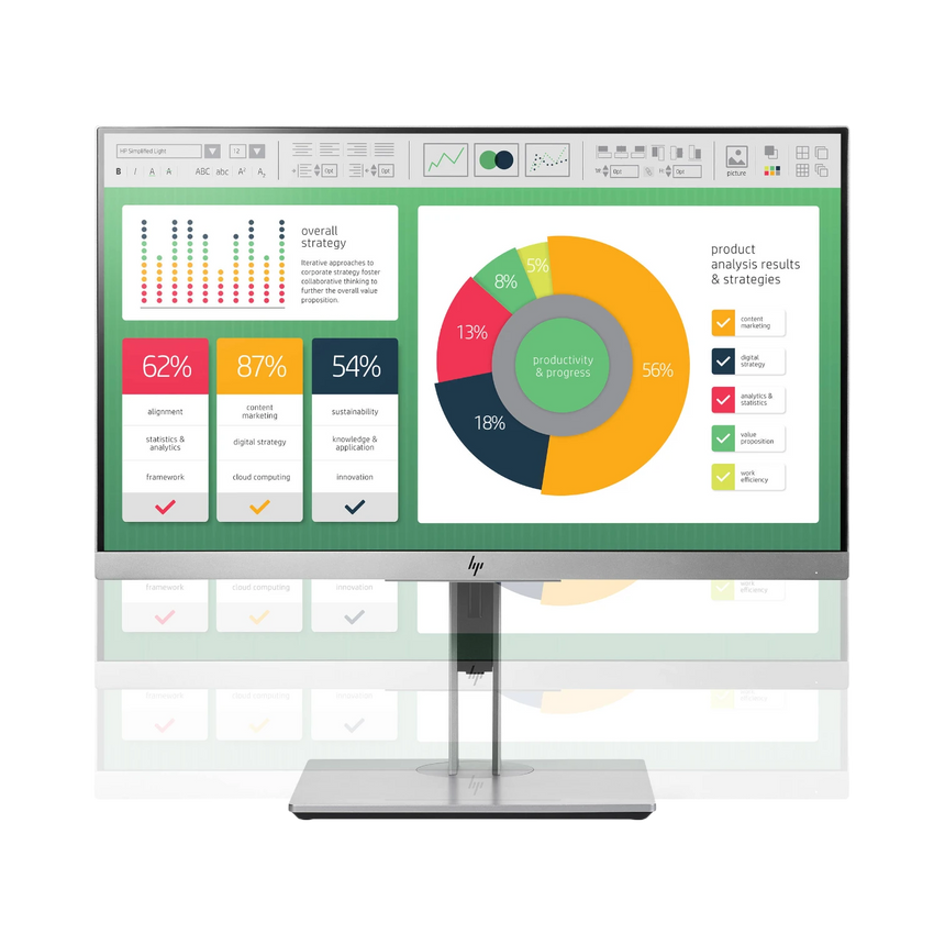 HP EliteDisplay E223 1FH45A8 21.5" 16:9 60Hz FHD IPS Monitor (Silver) — Being Shipped