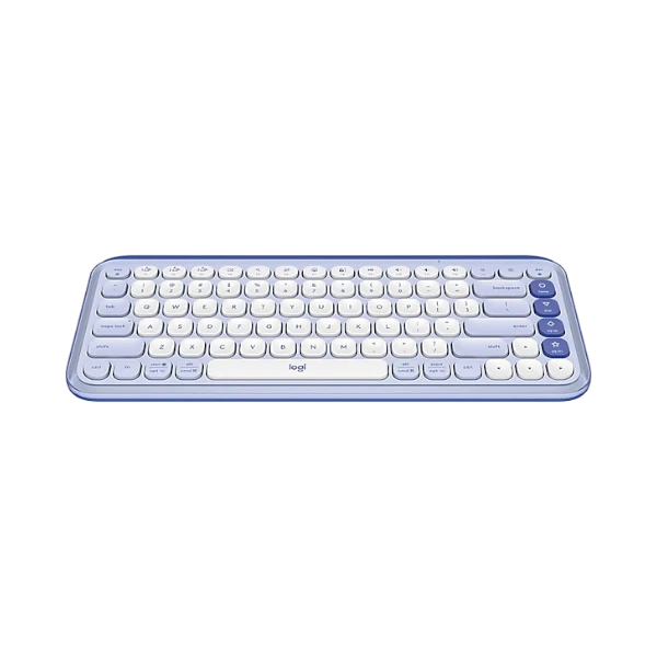 Logitech POP ICON KEYS Wireless Keyboard (Lilac & Off-White) — Being Shipped