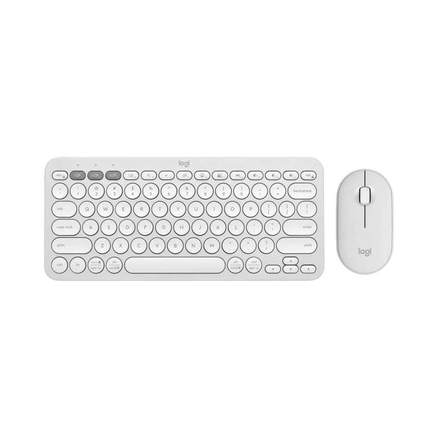 Logitech Pebble 2 Wireless Keyboard and Mouse Combo (Tonal White) — Being Shipped