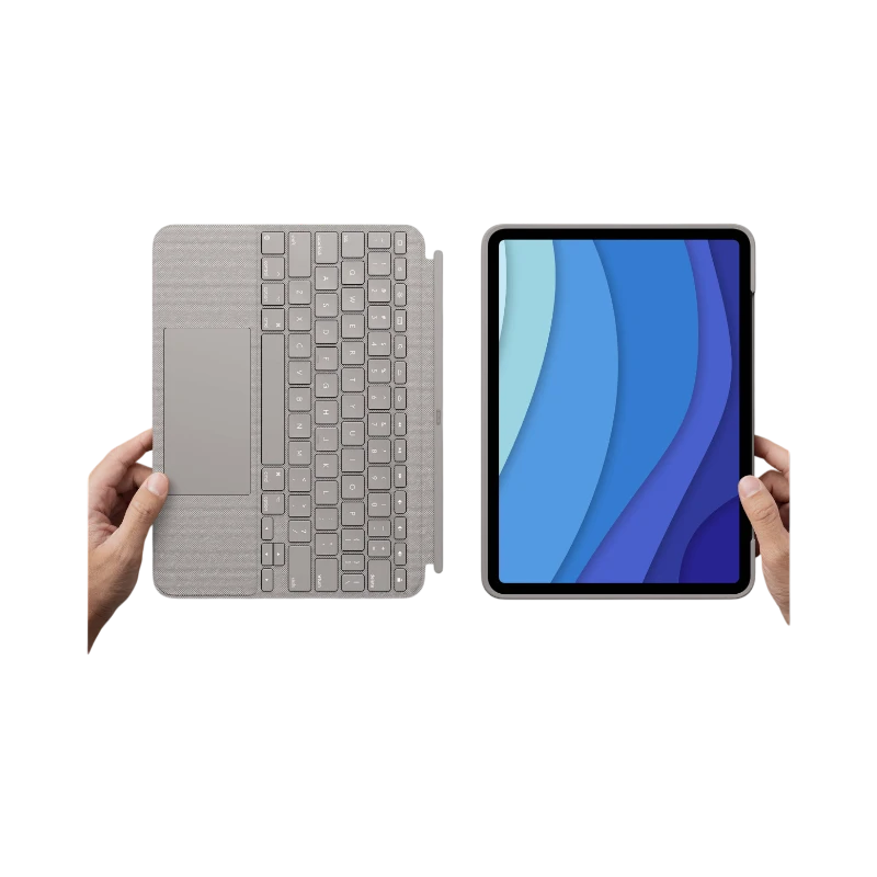 Logitech Combo Touch Backlit Keyboard Case for Apple 11" iPad Pro 1st-4th Gen (Sand) — Being Shipped