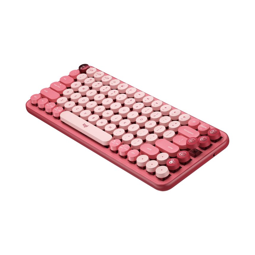 Logitech POP Keys Wireless Bluetooth Mechanical Keyboard (Heartbreaker Rose) — Being Shipped