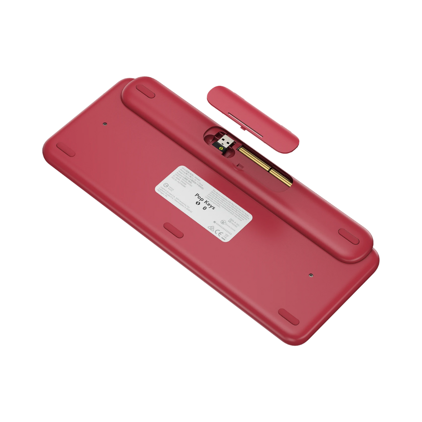 Logitech POP Keys Wireless Bluetooth Mechanical Keyboard (Heartbreaker Rose) — Being Shipped