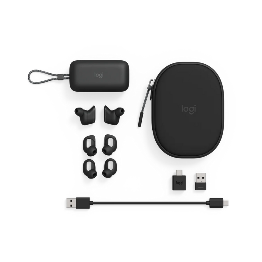 Logitech Zone Noise-Canceling True Wireless In-Ear Headphones (Graphite) — Being Shipped