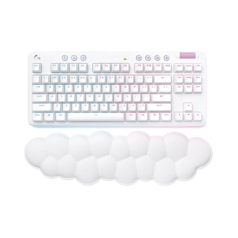 Logitech G G715 LIGHTSPEED Wireless Mechanical Gaming Keyboard (White Mist, GX Brown Switches) — Being Shipped