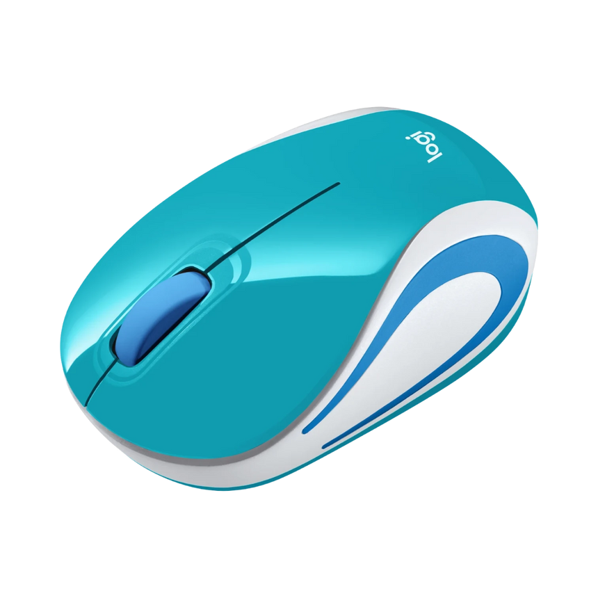 Logitech M187 Wireless Ambidextrous Optical USB Mouse (Teal) — Being Shipped