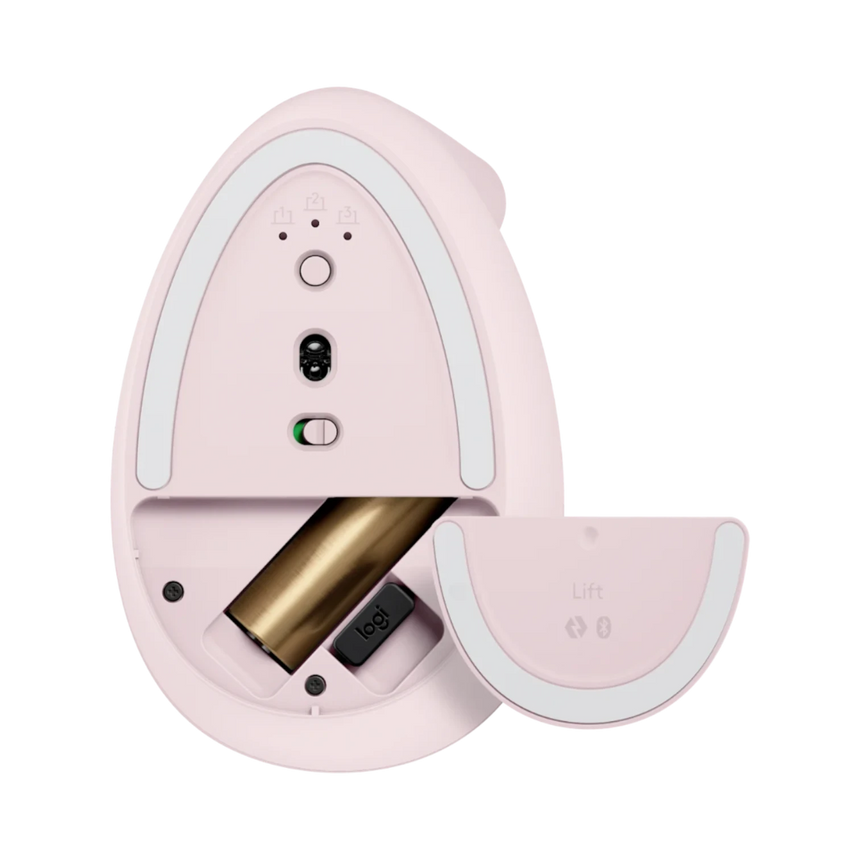 Logitech Lift Vertical Ergonomic Wireless Mouse (Rose) — Being Shipped