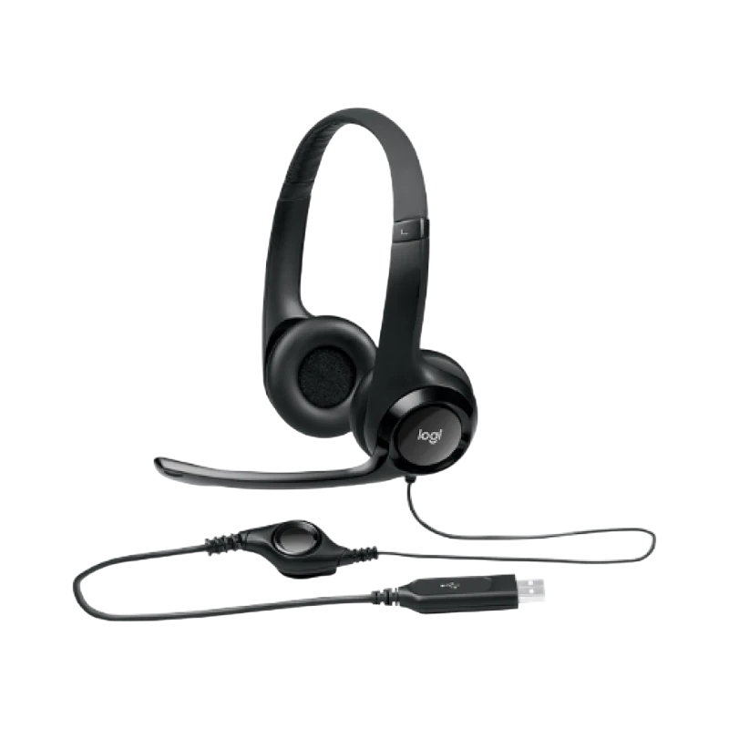 Logitech USB Headset H390 (Black) — Being Shipped
