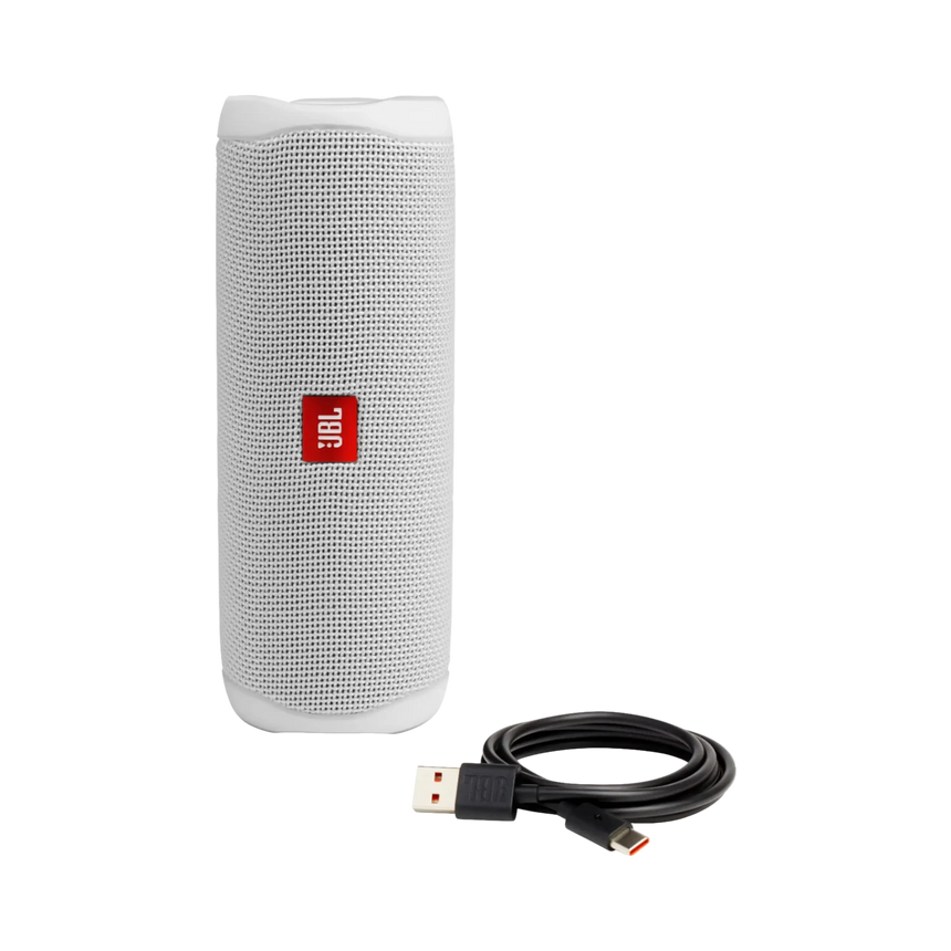 JBL Flip 5 Waterproof Bluetooth Speaker (Steel White) — Being Shipped