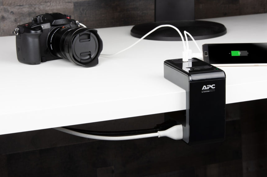 APC Essential SurgeArrest 6-Outlet Surge Protector with USB Type-A & C Ports (120V, Black) — Being Shipped