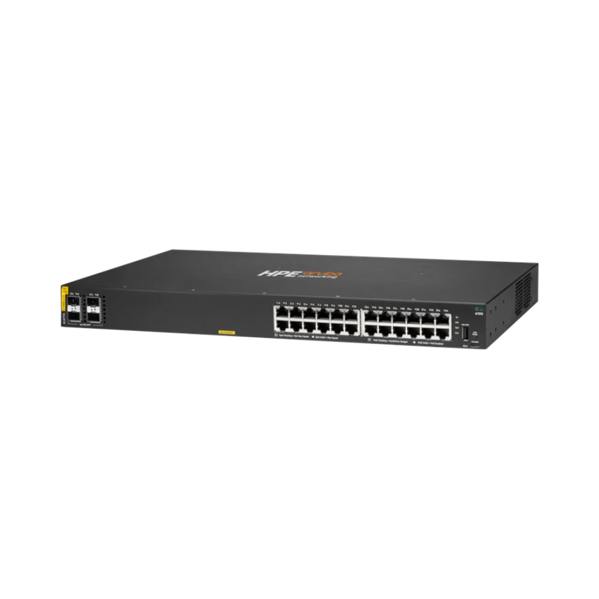 Aruba Networking CX 6100 24G Class4 PoE 4SFP+ 370W Switch — Being Shipped