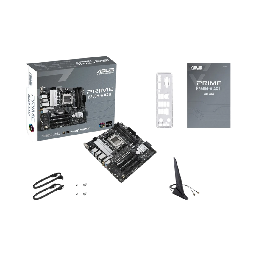 ASUS PRIME B650M-A AX II AM5 Micro-ATX Motherboard — Being Shipped