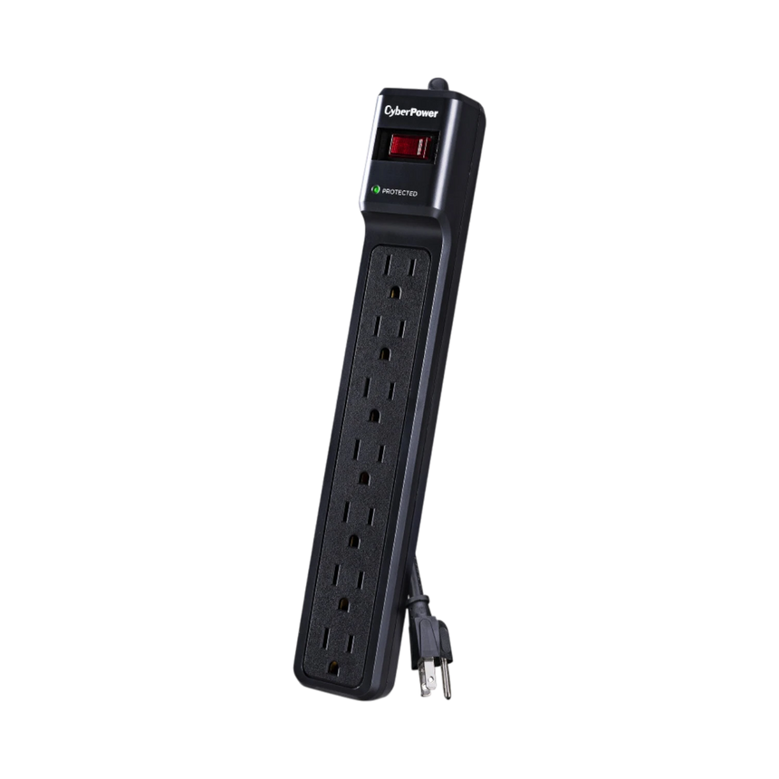 CyberPower CSB706 7-Outlet Essential Series Surge Protector (Black) — Being Shipped