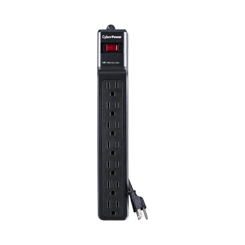 CyberPower CSB706 7-Outlet Essential Series Surge Protector (Black) — Being Shipped