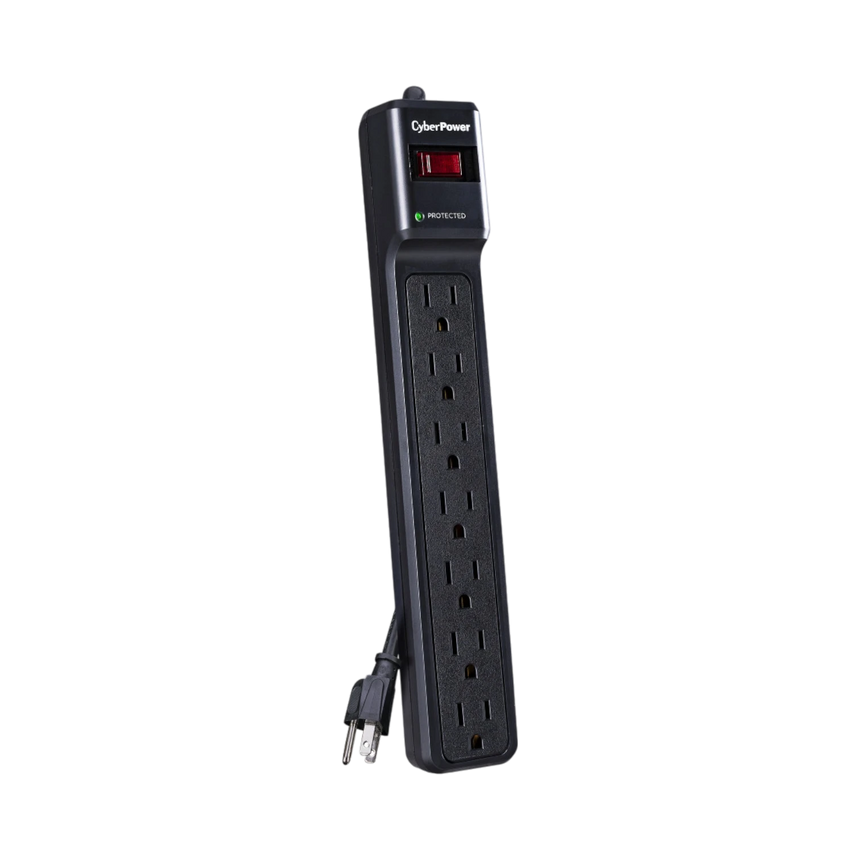 CyberPower CSB706 7-Outlet Essential Series Surge Protector (Black) — Being Shipped