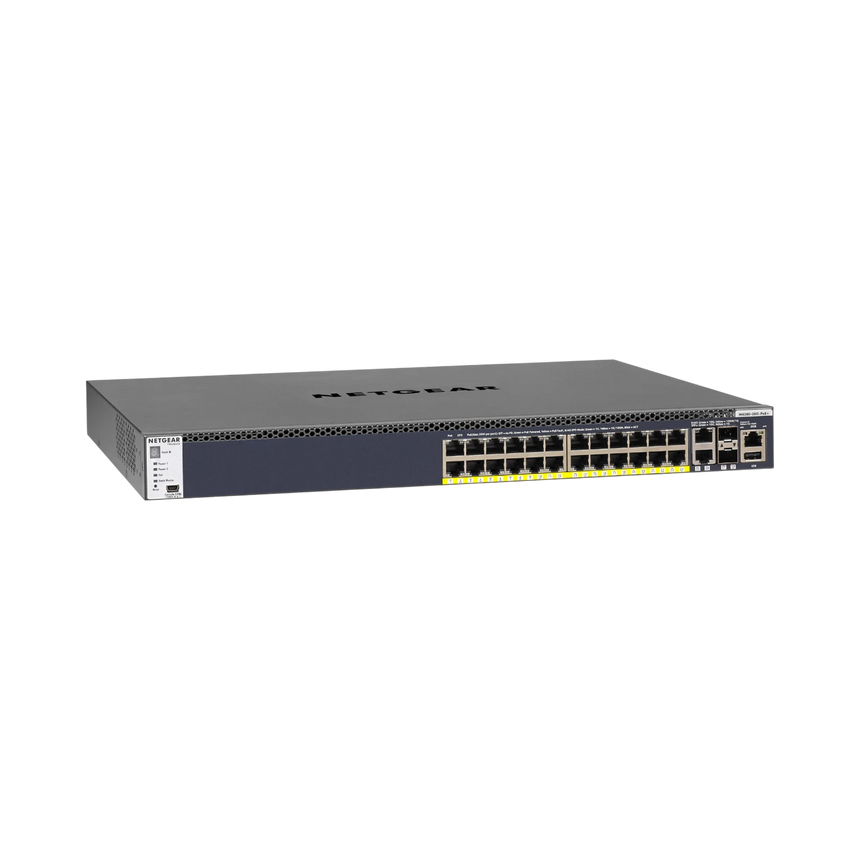 NETGEAR M4300-28G-PoE+ 26-Port 1G/10G PoE+ Compliant Managed Network Switch with SFP+ (480W) — Being Shipped