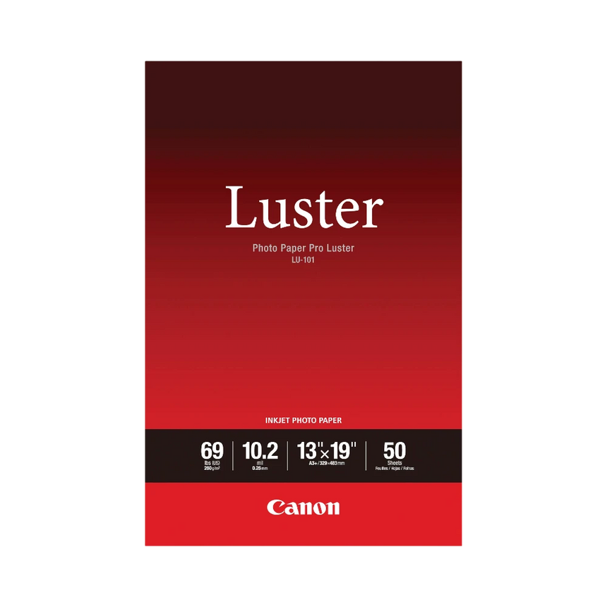 Canon Photo Paper Pro Luster (13 x 19", 50 Sheets) — Being Shipped