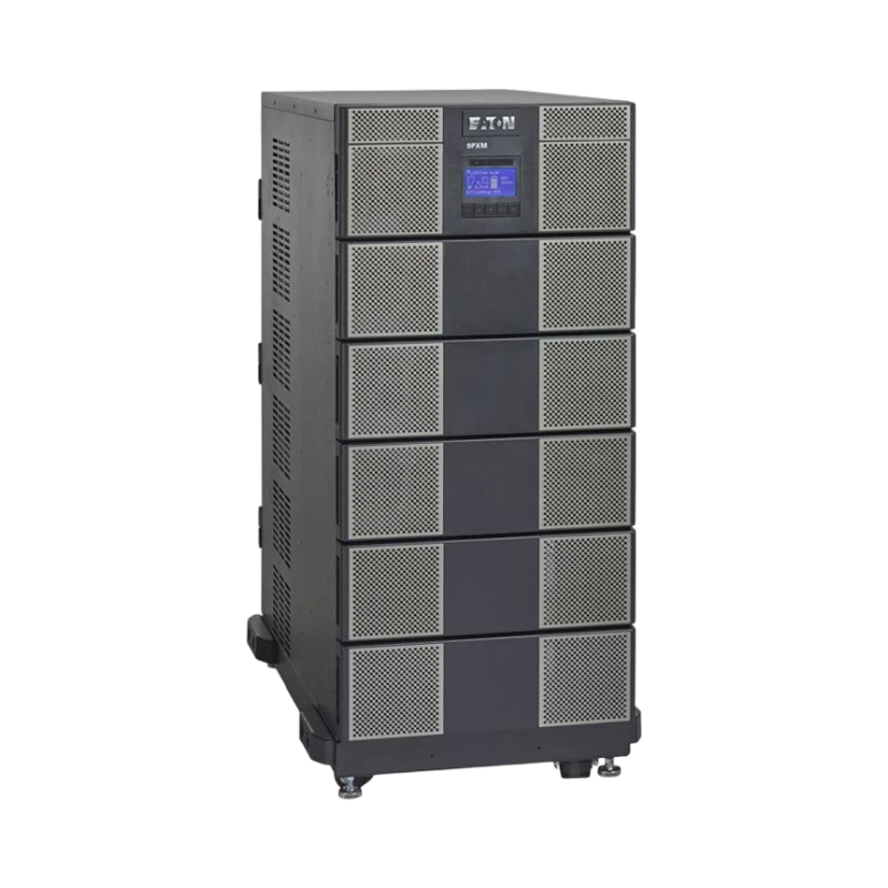 Eaton 9PXM UPS Frame, 4-20 kVA (N+1), Hardwired Input, Hardwired Output, Rack/Tower, 21U, Online/Double-Conversion, Free Standing Model, Black/Silver, 110V/220V, 120V/208V, 120V/240V, 127V/220V — Being Shipped