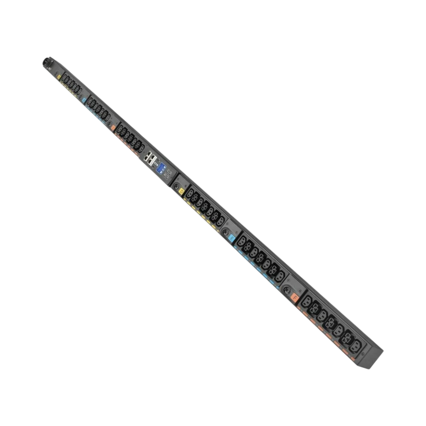 Eaton Managed Rack PDU G4, 0U, 41U, Universal Input, 5-23kW, 16-55A, 200-415V, 42 Outlets (24)C13 (18)C39, Front Entry Power Cord — Being Shipped