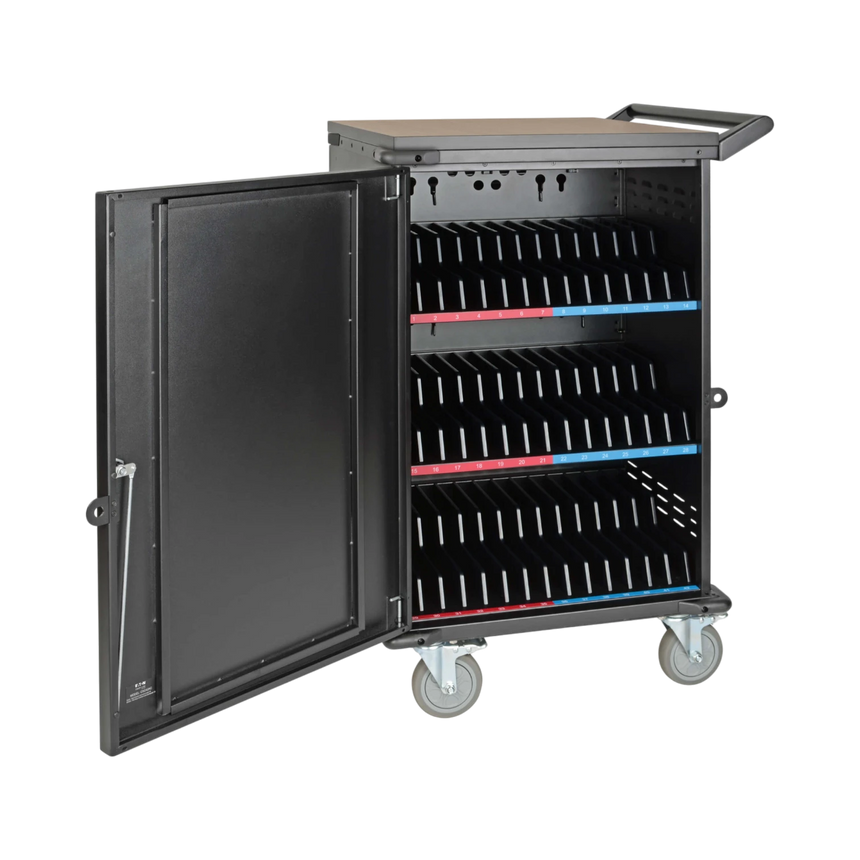 Eaton 48-Device AC Mobile Charging Cart For Laptops & Chromebooks, 120V, NEMA 5-15P, 10 ft. (3.05 m) Cord, Black — Being Shipped