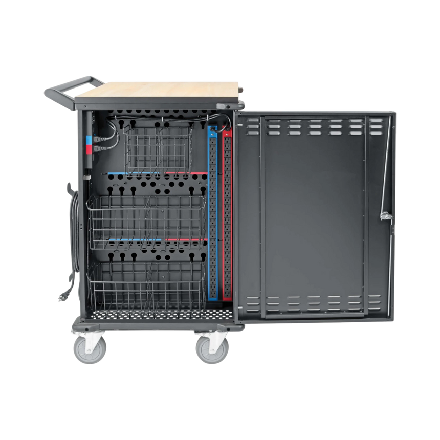 Eaton 48-Device AC Mobile Charging Cart For Laptops & Chromebooks, 120V, NEMA 5-15P, 10 ft. (3.05 m) Cord, Black — Being Shipped