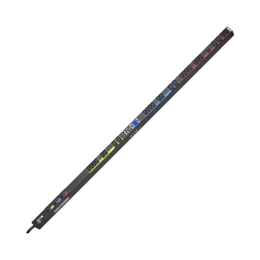 Eaton Managed PDU, 3PH, 0U, L21-30P Input, 10ft Cord, 8.64kW, 24A, 120/208V, 28 Outlets (21) C13 (6) C19 (1) 5-20R, TAA — Being Shipped