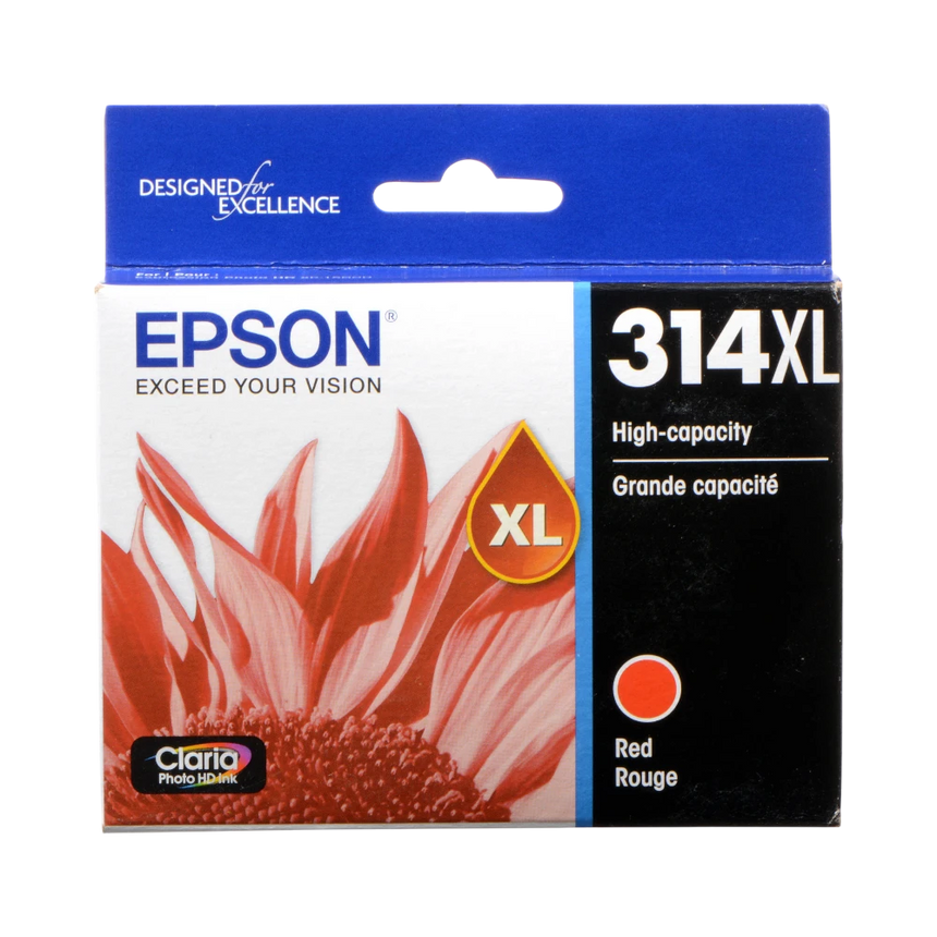 Epson T314XL Red Claria Photo HD Ink Cartridge with Sensormatic — Being Shipped