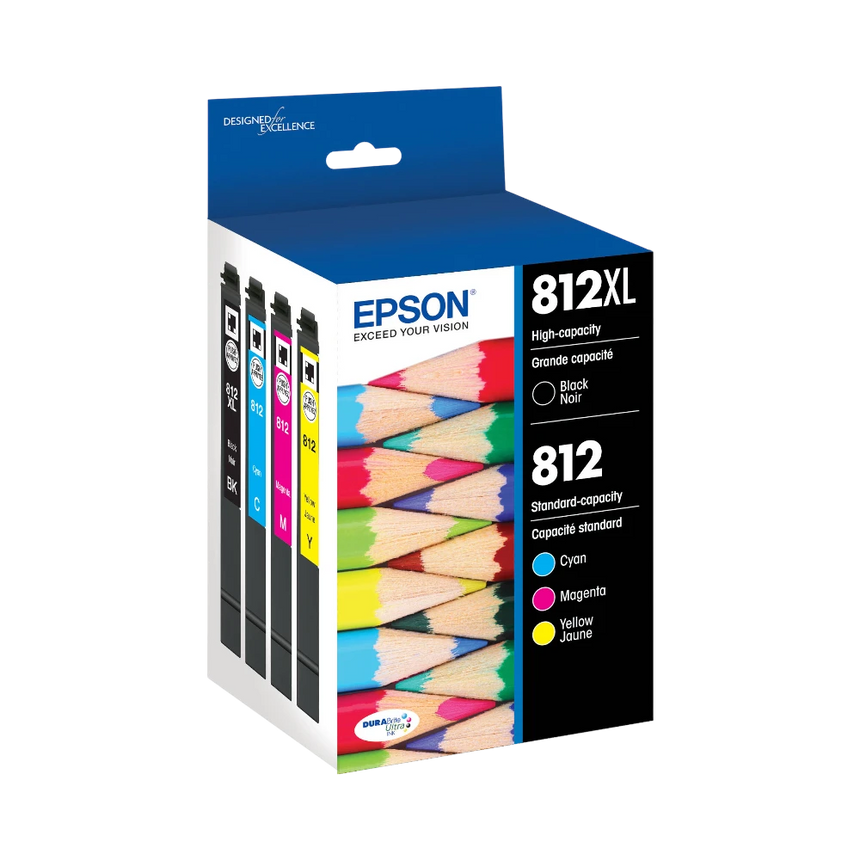 Epson T812 High Capacity Black & Standard Capacity Color Combo Pack — Being Shipped