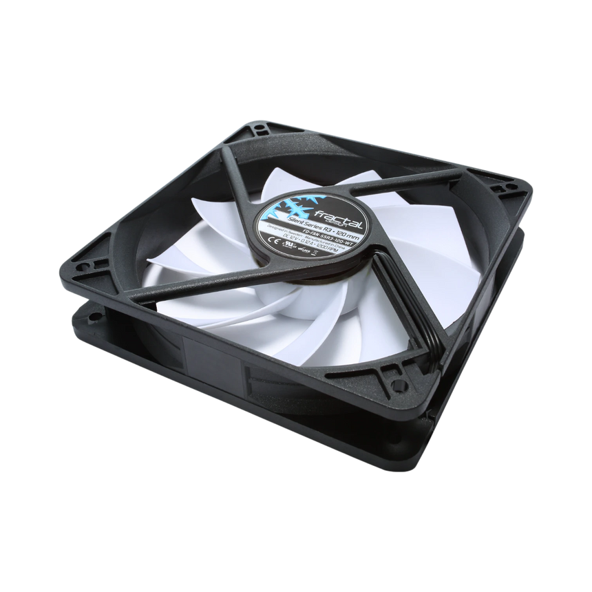 Fractal Design Silent Series R3 120mm Cooling Fan (White) — Being Shipped