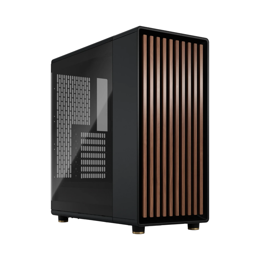 Fractal Design North Mid-Tower Case (Charcoal Black, Dark Tinted Glass) — Being Shipped