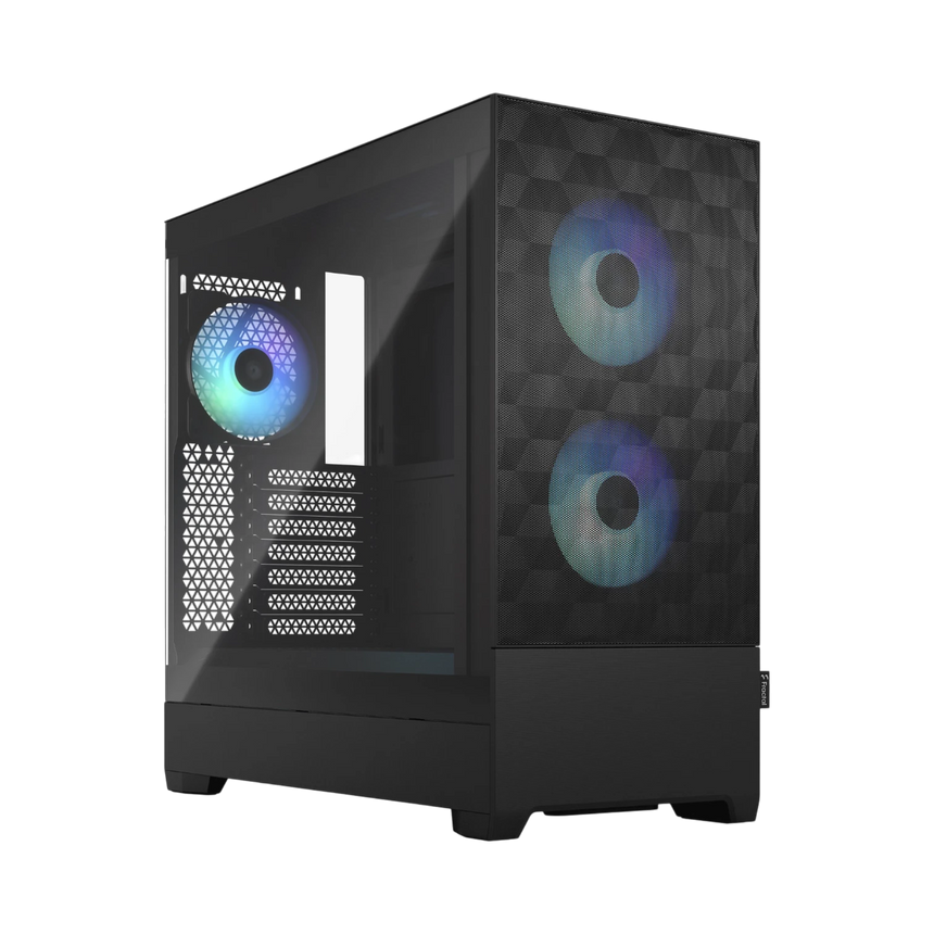 Fractal Design Pop Air RGB Mid-Tower Case (Black Tempered Glass, Clear Tint) — Being Shipped