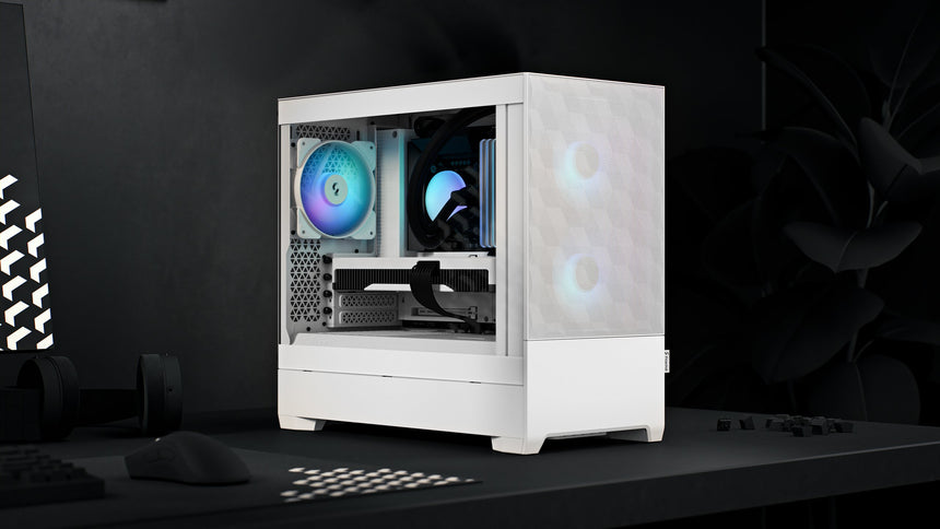 Fractal Design Pop Mini Air Case (White, Clear Glass) — Being Shipped
