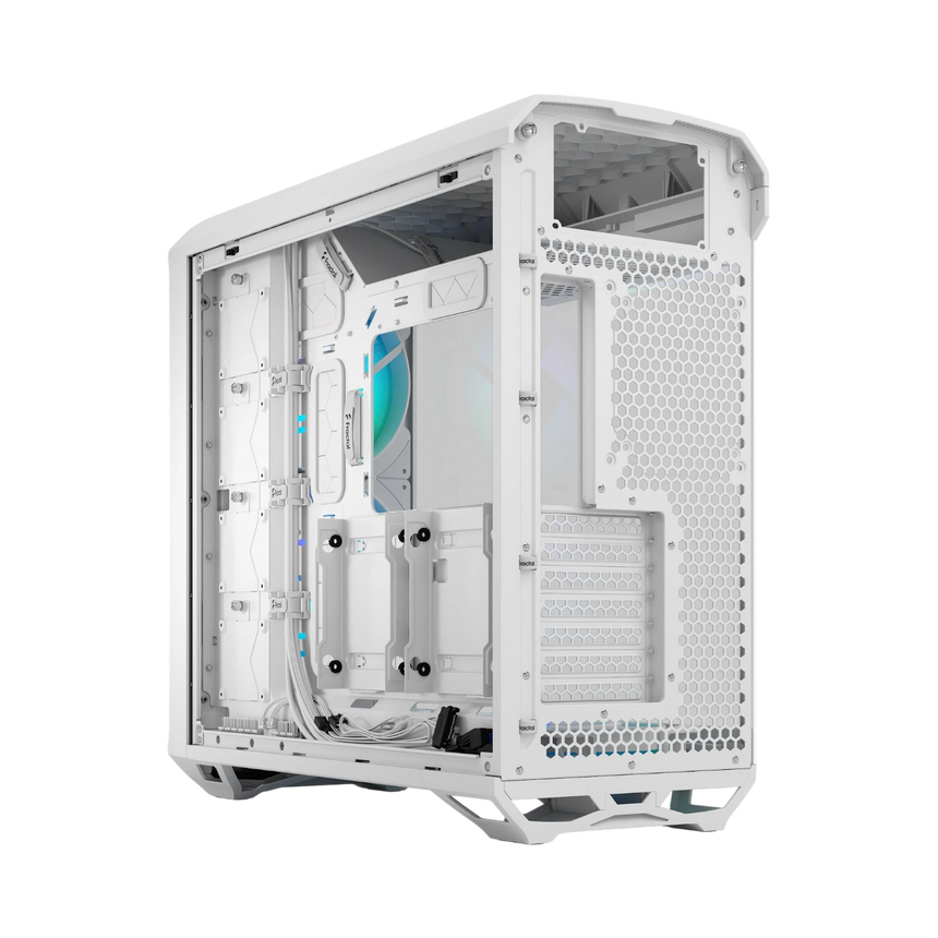 Fractal Design Torrent RGB Mid-Tower Case (White, Clear Tempered Glass) — Being Shipped