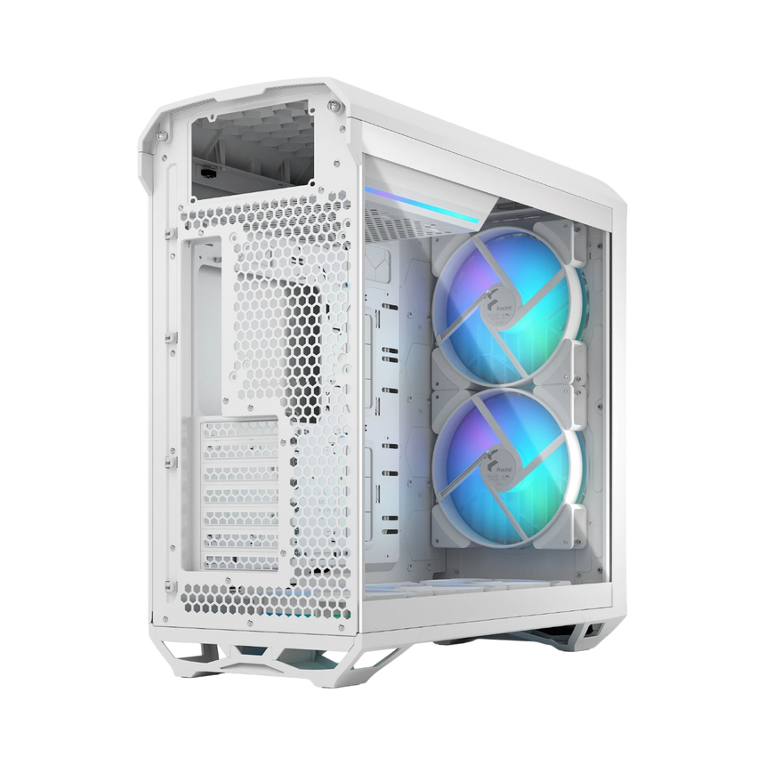 Fractal Design Torrent RGB Mid-Tower Case (White, Clear Tempered Glass) — Being Shipped
