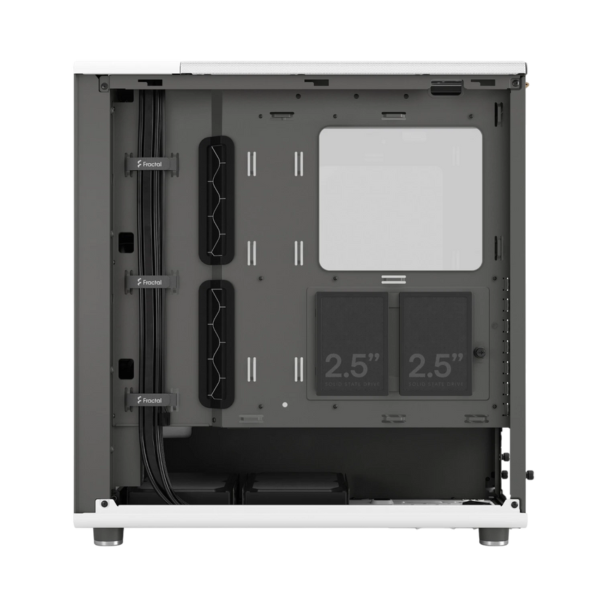 Fractal Design North Mid-Tower Case (Chalk White, Clear Glass) — Being Shipped