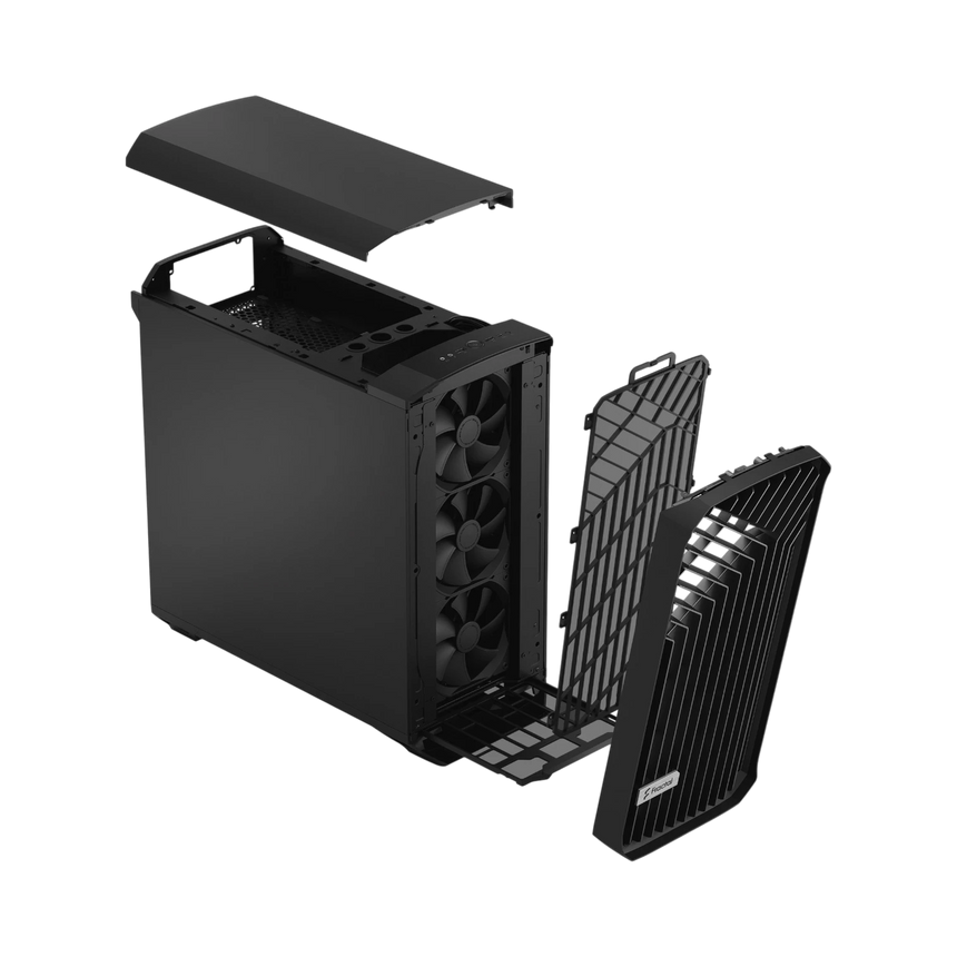 Fractal Design Torrent Mid-Tower Case (Black, Solid Steel Side Panel) — Being Shipped